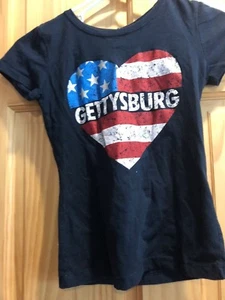 Girls Next Level Size M 7/8 Gettysburg T-Shirt - Picture 1 of 3