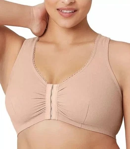 Glamorise CAFE Complete Comfort Cotton T-Back Bra, US 44DD/F - Picture 1 of 9
