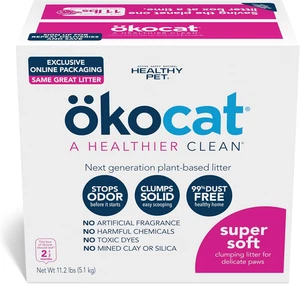 Arena para gatos aglomeradora de madera súper suave, sin perfume, 11,2 libras - Ingredientes naturales - Imagen 1 de 12