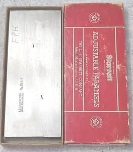 Starrett n. Blocco manometro parallelo regolabile 154F strumento macchinista in scatola - Foto 1 di 8