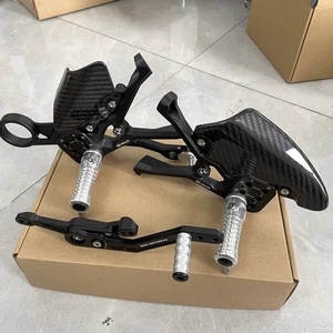 Carbon Fiber Adjustable RearSet Foot Peg For BMW M1000RR S1000RR 2019-2025  - Picture 1 of 21