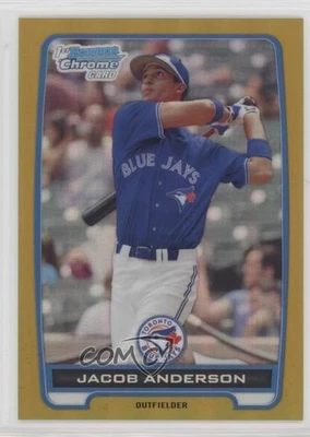 2012 Bowman Chrome Prospects Gold Refractor /50 Jacob Anderson #BCP83 - Image 1 of 2