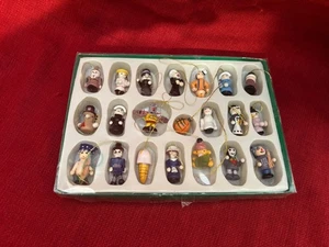Ringraziamento 21 piccoli ornamenti in legno confezione originale NUOVI vintage - Foto 1 di 11