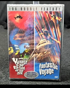 Double Feature Fantastic Voyage to the Bottom of Sea Classic 1960s Rare DVD - Imagen 1 de 3