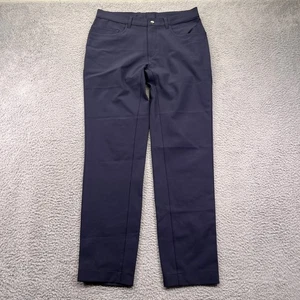 State & Liberty Tech Pants Men 32x30 Navy Blue Performance Stretch Nylon Spandex - Picture 1 of 15