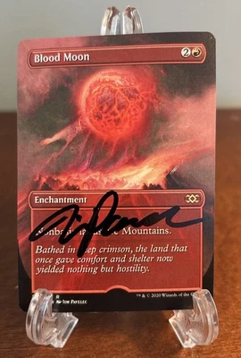 MTG Blood Moon Signed Painted Jim Pavelec Artist Proof Double Masters 2XM AP - Image 1 of 2