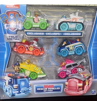 PAW PATROL TRUE METAL VEÍCULOS DE RESGATE PACOTE DE PRESENTE - Imagem 1 de 2