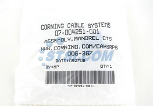 Envoltura de mandril Corning 07-004251-001 CTS ~STSI - Imagen 1 de 2