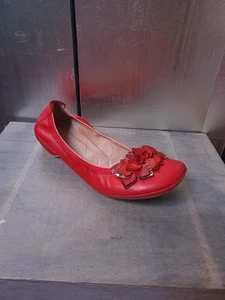 Bailarinas Hispanitas como nuevas talla 40 rojo cuero zapatos bajos Slipper Pumps #1816 - Imagen 1 de 16