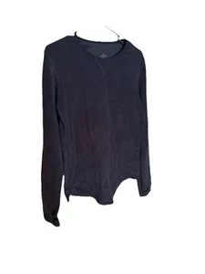 EUC WOMENS CUDDL DUDS CREW NECK LONG SLEEVED SOFTWEAR SHIRT/TOP-SIZE LARGE-BLK - Picture 1 of 3