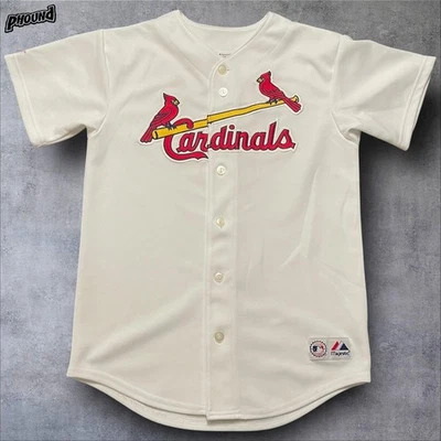 Camiseta St. Louis Cardinals Youth grande branca MLB beisebol Albert Pujols #5 Home - Imagem 1 de 4