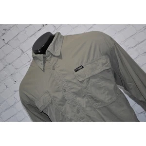 Columbia GRT Fishing Gear Shirt Mens Size 2XL Green Nylon Vented Long Sleeve - Picture 1 of 8