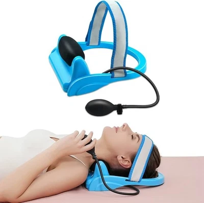 Cervical Traction Device Neck Stretcher for Neck Pain Posture Correction - Image 1 of 4
