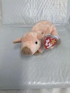Ty Beanie Baby 💜Knuckles The Pig 7" Neu mit Etikett - Bild 1 von 1