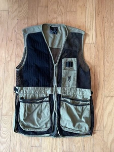 Browning Mesh Full Zip Hunting Hiking Vest Men’s XXL Beige Reactar G3 Recoil Pad - Picture 1 of 11