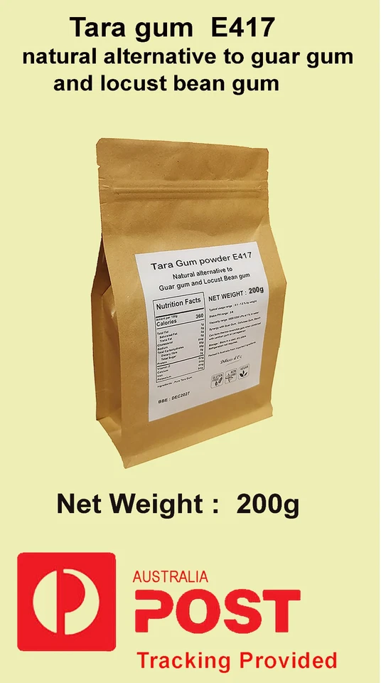 DELICES D'OZ 200g Tara Gum Powder E417 natural alternative to guar gum and locust bean