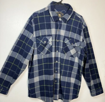 Camisa Freedom Foundry Para Hombre Pequeña Franela Larga Slv Bolsillos Abotonados en el Pecho Foto 1 de 4