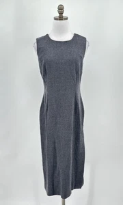 Vestido Lápiz Dolce & Gabbana Gris Crew Sin Mangas Midi Talla IT 46 US 10 - Imagen 1 de 7