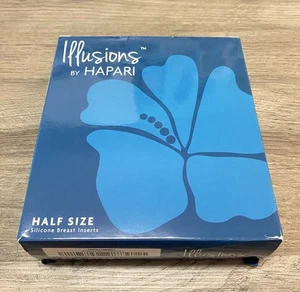 Illusions By Hapari Silicone Breast Inserts Half Size Half Cup Bra Enhancements - Picture 1 of 10