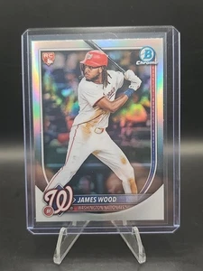 2025 Bowman James Wood RC Chrome Red Rookie Redemption Rookie #29 Nationals - Bild 1 von 2