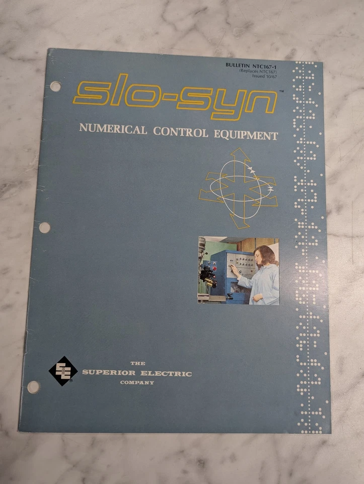 ОБОРУДОВАНИЕ ДЛЯ ЧИСЛЕННОГО УПРАВЛЕНИЯ SLO-SYN CNC NTC167-1 РЕКЛАМНАЯ БРОШЮРА ЛИТЕРАТУРА - Изображение 1 из 1