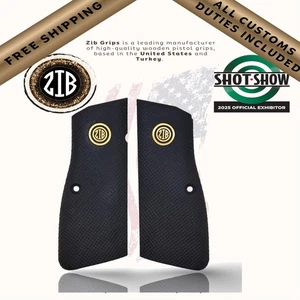 Empuñaduras Zib serie polímero empuñaduras de pistola para Browning HP, logotipo medallón de metal - Imagen 1 de 7