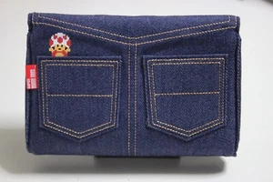 Super Mario Rospo e Stella Denim Custodia da Trasporto per Nintendo 3DS XL dal Giappone/Rara - Foto 1 di 15