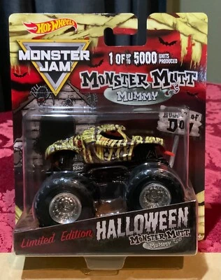 Monster Jam Monster Mutt Mummy 2018 Halloween Hot Wheels 1/5000 edición limitada  Foto 1 de 4