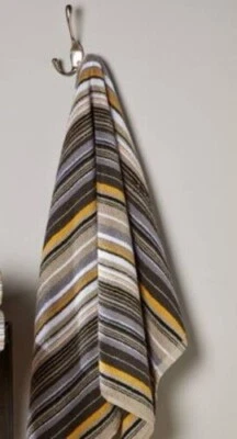 Christy Barcode Ochre Bath Towel - W70 x L125cm - 500gsm - 100% Cotton- RRP £39