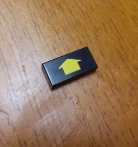 LEGO Black Tile 1x2 Space Arrow 3069 - Picture 1 of 4