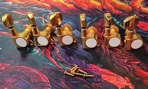 6 Inline Gitarren Tuner Gold - Bild 1 von 2