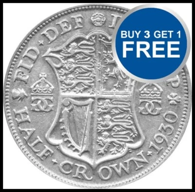 1920 TO 1936 GEORGE V SILVER HALF CROWNS CHOICE OF YEAR / DATE - Image 1 of 3