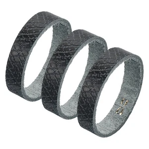 3 Pcs Leather Belt Loop Keeper for 1.57 Inch Wide Belt, Black, 4.53x0.39inch - Picture 1 of 6