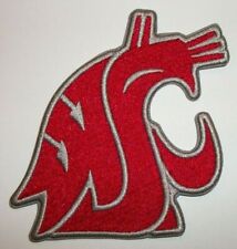 Washington State Cougars~Embroidered PATCH~3 1/2" x 3 3/8"~Iron or Sew On~NCAA