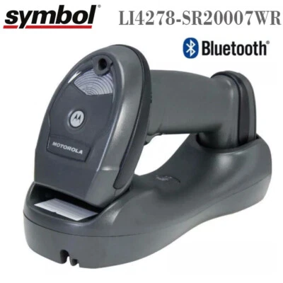 Symbol Motorola LI4278-SR20007WR Wireless Handheld Barcode Scanner with Cradle - Image 1 of 4