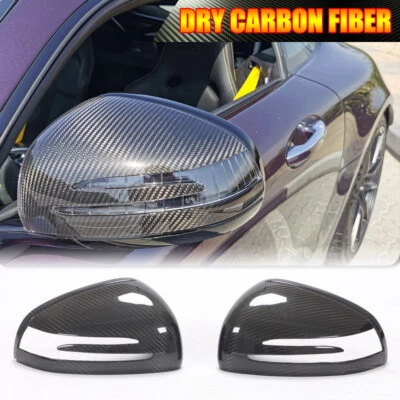 Capa espelhada de fibra de carbono seca compatível com Mercedes-benz SLK R172 GT SLC SL R231 - Imagem 1 de 4