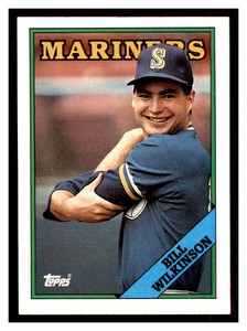 1988 Topps #376 BILL WILKINSON RC Seattle Mariners