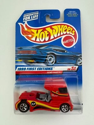 Hot Wheels 1999 First Editions Semi-Fast 8 of 26 Cars - Image 1 of 4