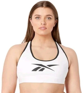 Reebok Damen 4XL weiß Lux Vector Medium Impact Sport-BH   - Bild 1 von 1
