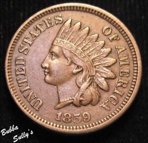 1859 Indian Head Cent Extremely Fine