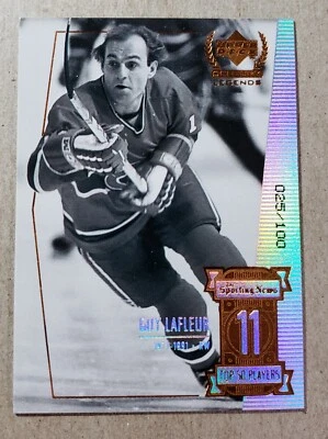 1999-00 Upper Deck Century Legends Top 50 Players Guy LaFleur /100 Canadiens #11 - Image 1 of 2
