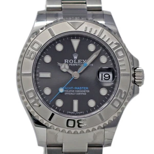 Rolex New Yacht-Master 268622 37mm Steel Platinum 2020 Box/Paper/WTY #RL424 - Picture 1 of 5