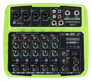 B-WARE DJ PA 6-Kanal Mini Mixer Mischpult USB Bluetooth Kopfhörer Interface - Bild 1 von 7