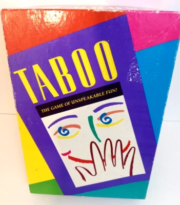 Milton Bradley Taboo Board Game 1989 Unspeakable Fun Hour Glass is Missing - Image 1 of 4