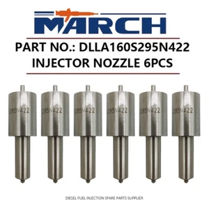 6pcs Injector Nozzle Tipd DLLA160S295N422 for MITSUBISHI Fuso FK102 6D14 6D15 - Picture 1 of 5