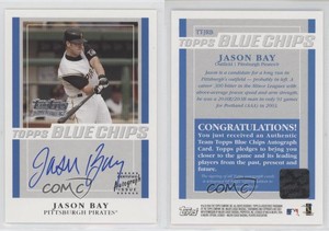 2003 Topps Team Topps Blue Chips Auto Jason Bay #TT-JRB Auto