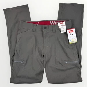 NWT WRANGLER Performance Zip Cargo UPF 50 Mens Straight Fit Stretch Pant 30x32 - Picture 1 of 8