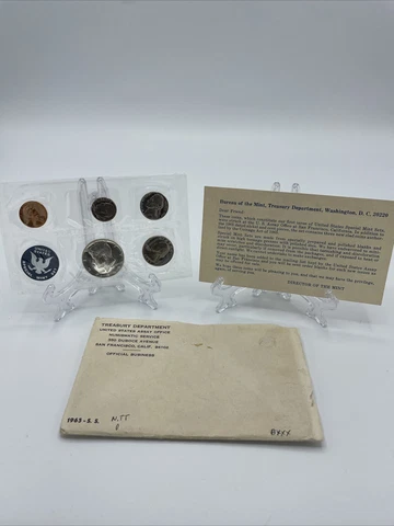 1965 Special Mint Set (SMS)- Proof like with 40% silver Kennedy half Cover