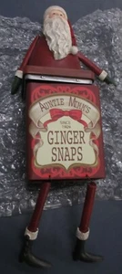 Tante Mimm's Ingwer Druckknöpfe baumelnde Deko Weihnachtsmann Speisekammer Dose NEU - Bild 1 von 4