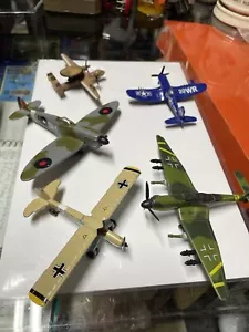 Ww2 Diecast German American Plane Lot F4u-4 Spitfire Navy Radar Messerschmitt - Picture 1 of 14